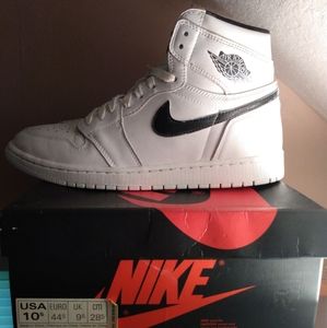 Air Jordan 1 White Yin Yang Size 10.5 ☯️